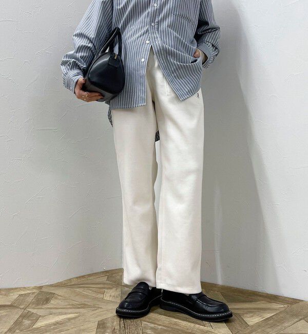 fredy emue「【GEVACO/ゲバコ】ウールライクイージーパンツ」|チノ|アイボリー