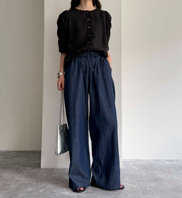 fredy emue「2WAYシアー袖ボリュームブラウス」|シャツ・ブラウス|