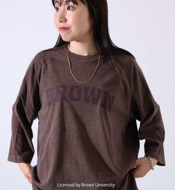 GLOSTER「【GOOD ROCK SPEED】カレッジロゴ ラグランTシャツ 7分袖」|Tシャツ・カットソー|