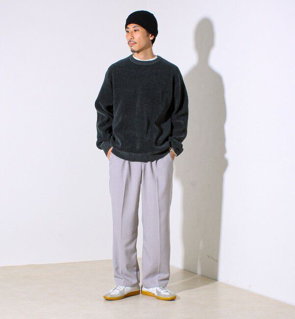 GLOSTER「【昨年人気アイテム再登場！チクチクしないニット】モールダブルフェイス プルオーバーニット」|ニット・セーター|