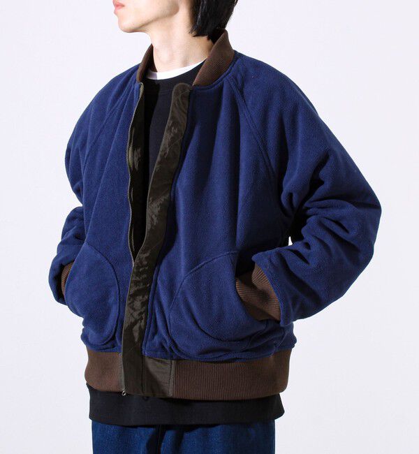 GLOSTER「【ナイロン&times;フリース】2WAY リバーシブルボンバージャケット MA-1 UNISEX」|ブルゾン・スタジャン|