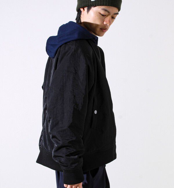 GLOSTER「【ナイロン&times;フリース】2WAY リバーシブルボンバージャケット MA-1 UNISEX」|ブルゾン・スタジャン|