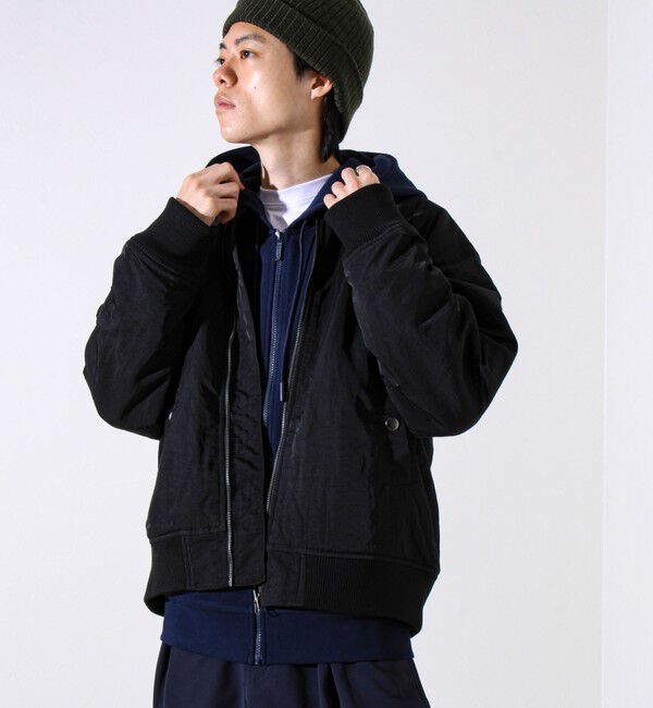 GLOSTER「【ナイロン&times;フリース】2WAY リバーシブルボンバージャケット MA-1 UNISEX」|ブルゾン・スタジャン|