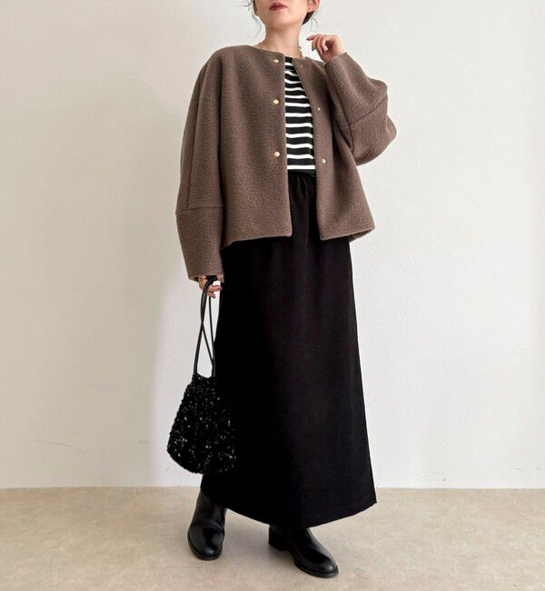 fredy emue「イタリアンエアリーノーカラーブルゾン」|ブルゾン・スタジャン|