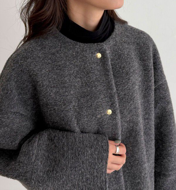 fredy emue「イタリアンエアリーノーカラーブルゾン」|ブルゾン・スタジャン|