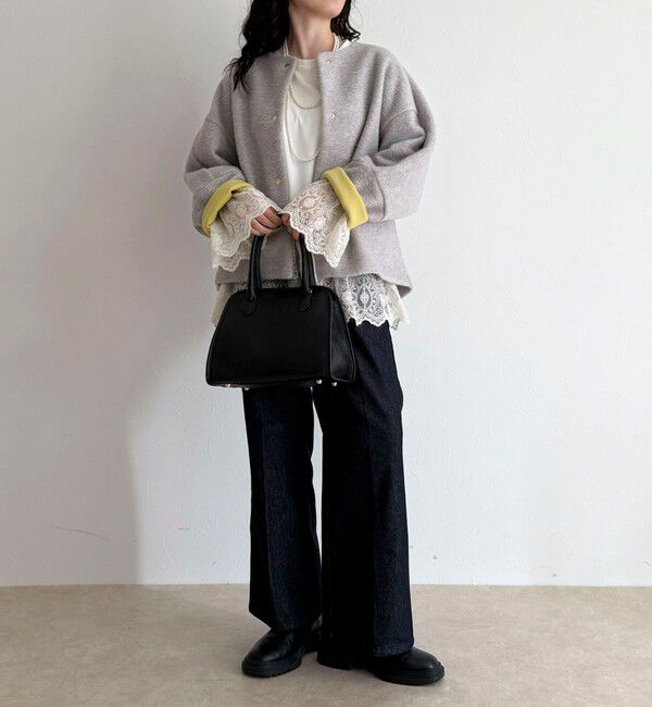 fredy emue「イタリアンエアリーノーカラーブルゾン」|ブルゾン・スタジャン|