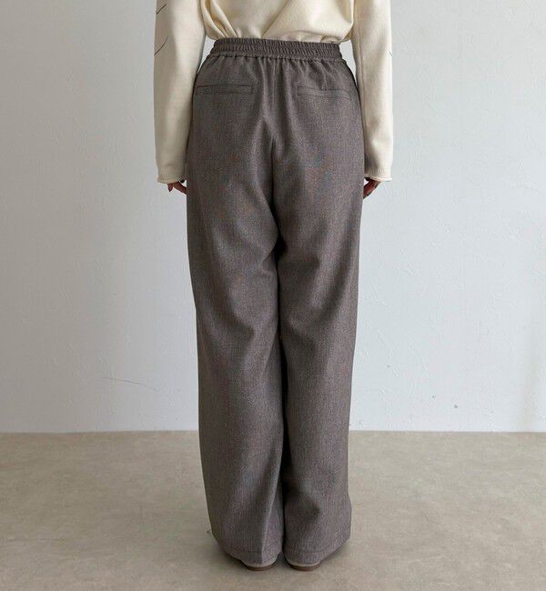 fredy emue「【4サイズ展開】ソフトシャークスキン/チェックイージーパンツ」|チノ|