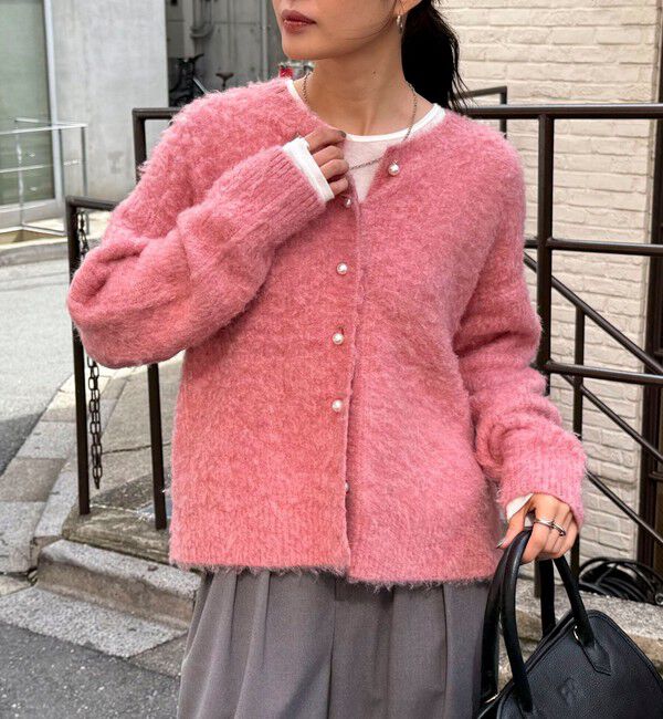 fredy emue「ふわふわ起毛ニットカーディガン」|カーディガン|