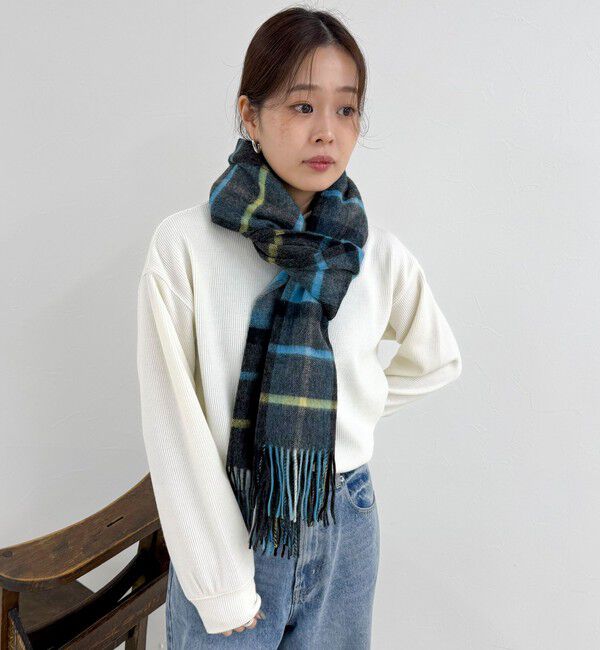 fredy emue「【TWEED MILL/ツイードミル】ウールチェックストール48」|ストール|