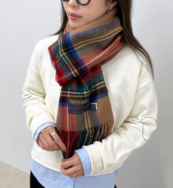 fredy emue「【TWEED MILL/ツイードミル】ウールチェックストール48」|ストール|
