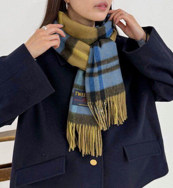 fredy emue「【TWEED MILL/ツイードミル】ウールチェックストール48」|ストール|