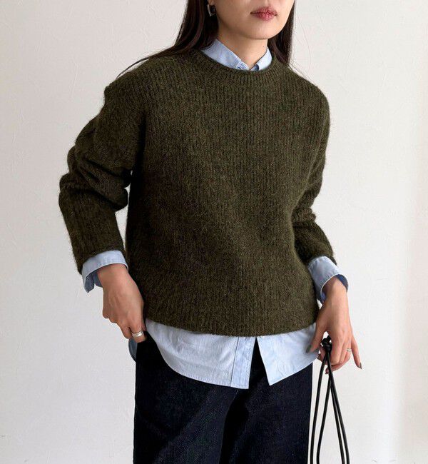 fredy emue「ミドル丈片畦ニットプルオーバー」|ニット・セーター|