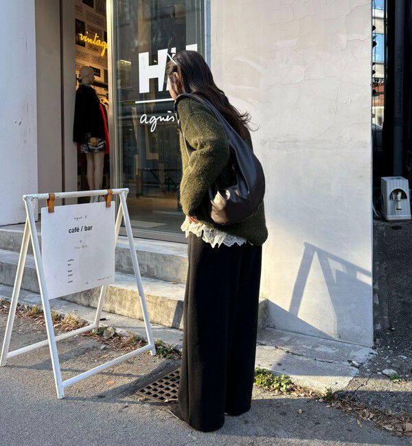 fredy emue「ミドル丈片畦ニットプルオーバー」|ニット・セーター|