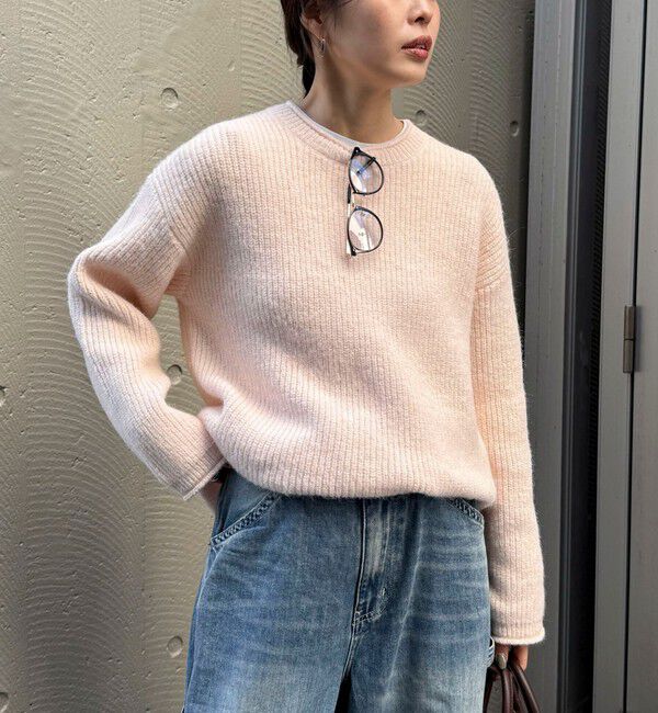 fredy emue「ミドル丈片畦ニットプルオーバー」|ニット・セーター|