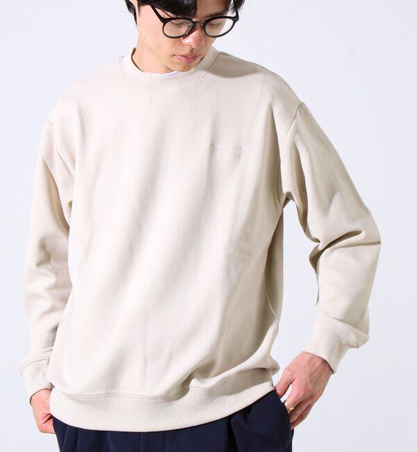 GLOSTER「【GOODNESS WEAR】ソフトタッチ裏起毛クルーネックスウェット」|スウェット・ジャージ|グレーベージュ