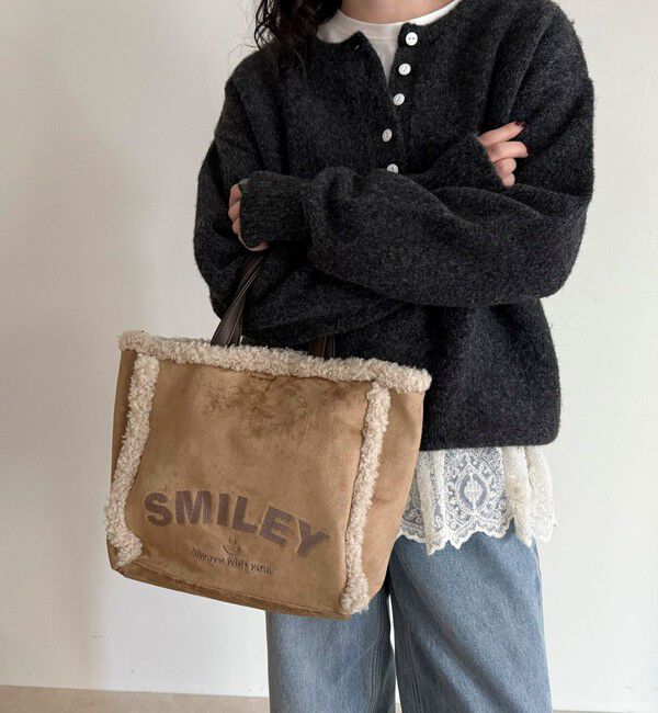 fredy emue「SMILEYエコファームートントートバッグ」|ショルダー・メッセンジャー|キャメル