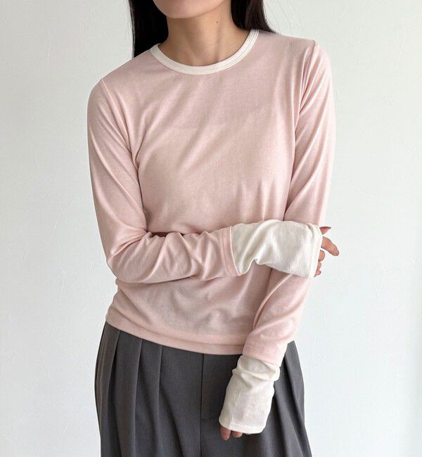 fredy emue「シアーリブレイヤードロンTシャツ」|Tシャツ・カットソー|