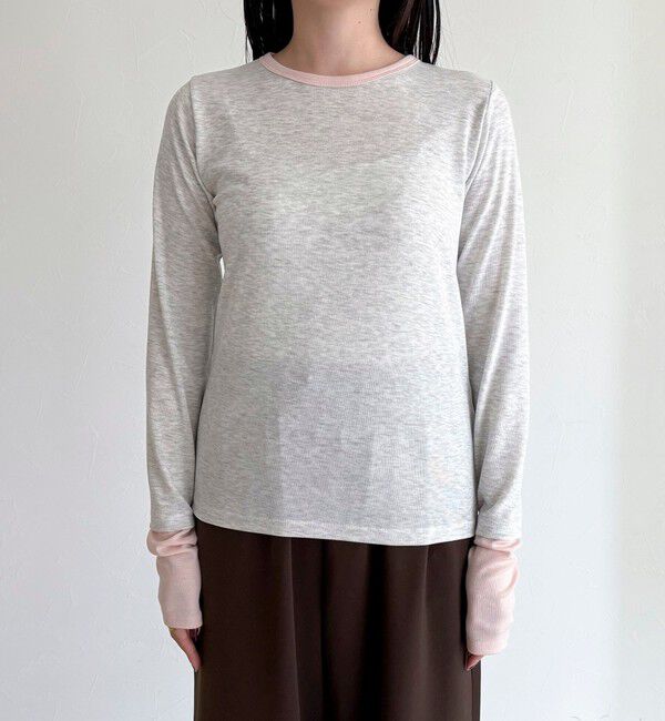 fredy emue「シアーリブレイヤードロンTシャツ」|Tシャツ・カットソー|