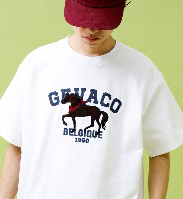 GLOSTER「【GEVACO/ゲバコ】フロントプリント刺繍Tシャツ」|Tシャツ・カットソー|