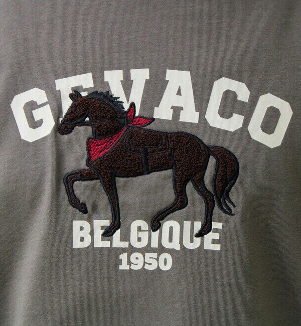 GLOSTER「【GEVACO/ゲバコ】フロントプリント刺繍Tシャツ」|Tシャツ・カットソー|