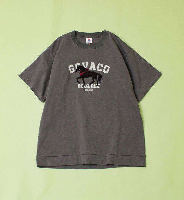 GLOSTER「【GEVACO/ゲバコ】フロントプリント刺繍Tシャツ」|Tシャツ・カットソー|