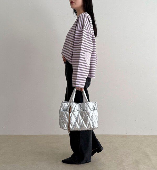 fredy emue「ボーダーハートパッチプルオーバー」|Tシャツ・カットソー|