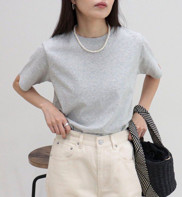 fredy emue「汗ジミ軽減天竺BasicTシャツ」|Tシャツ・カットソー|ライトグレー