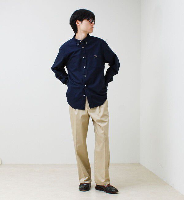 GLOSTER「【フレブル刺繍】ボタンダウン コンビシャツ」|シャツ・ブラウス|