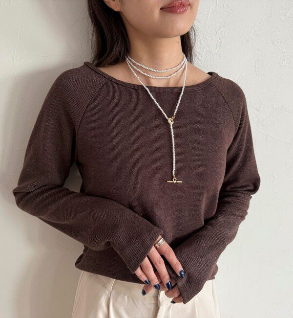 fredy emue「小粒ビーズマンテルマルチネックレス」|ネックレス|