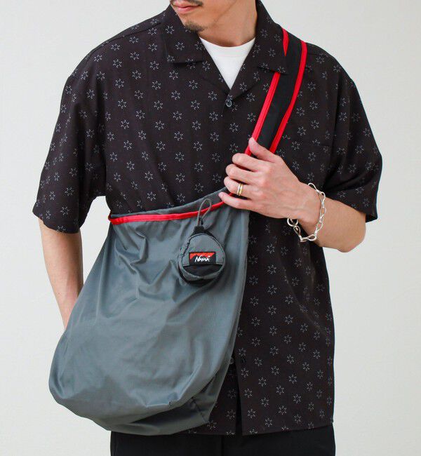 GLOSTER「【NANGA/ナンガ】POCKETABLE SHOULDER BAG」|ショルダー・メッセンジャー|チャコールグレー