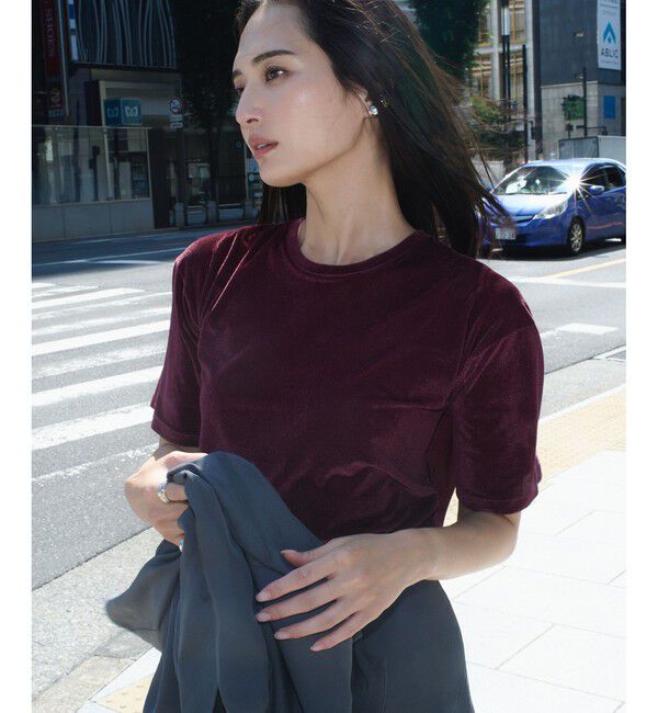 ROPE「シアーベロアTシャツ/イージーケア」|Tシャツ・カットソー|
