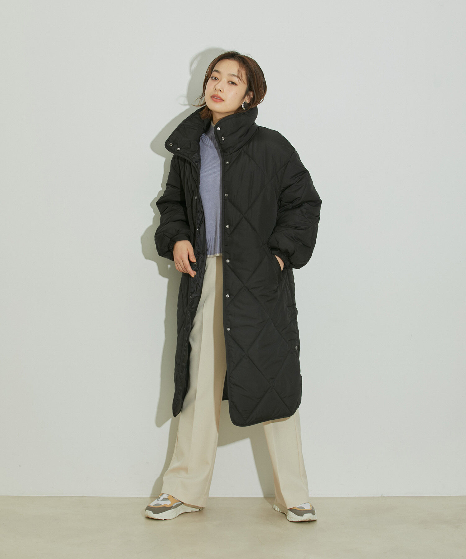 vis-a-vis「【WEB限定】ダイヤキルト中綿ロングコート」|その他|