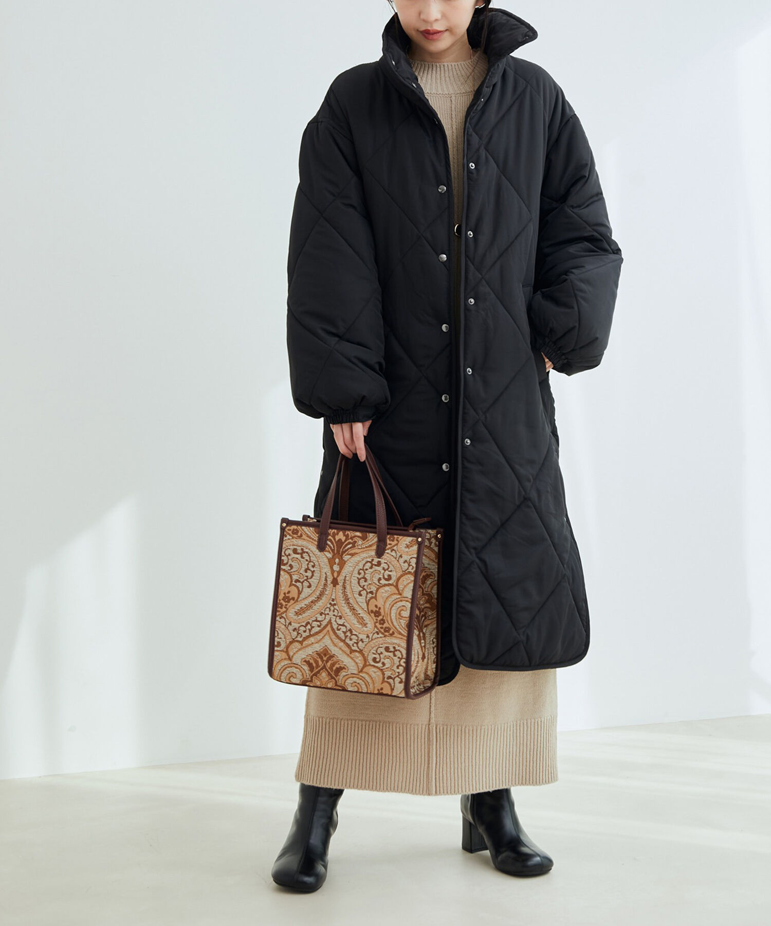 vis-a-vis「【WEB限定】ダイヤキルト中綿ロングコート」|その他|