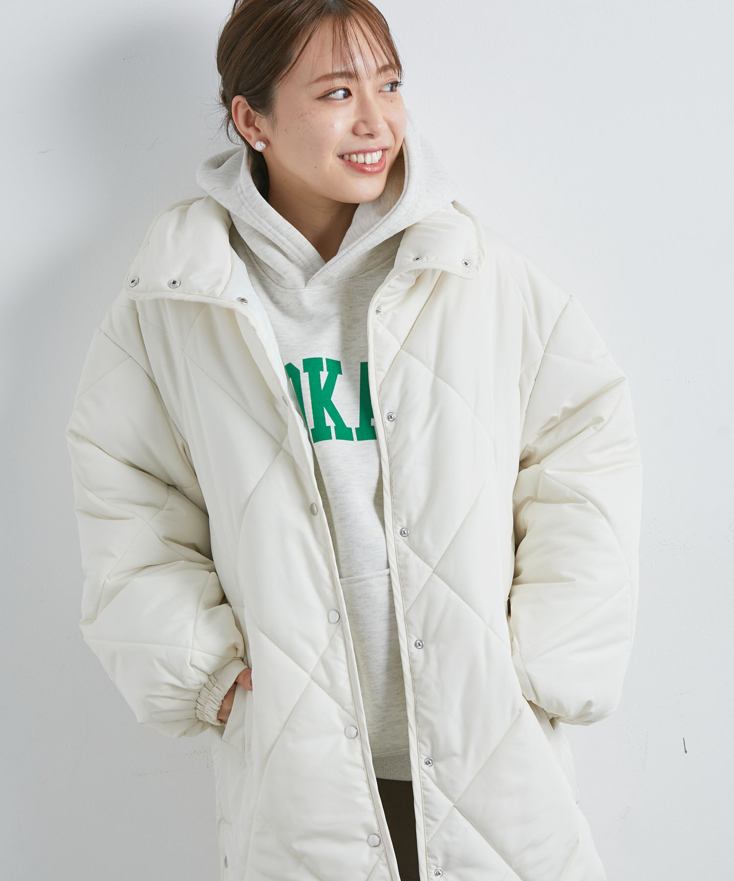 vis-a-vis「【WEB限定】ダイヤキルト中綿ロングコート」|その他|