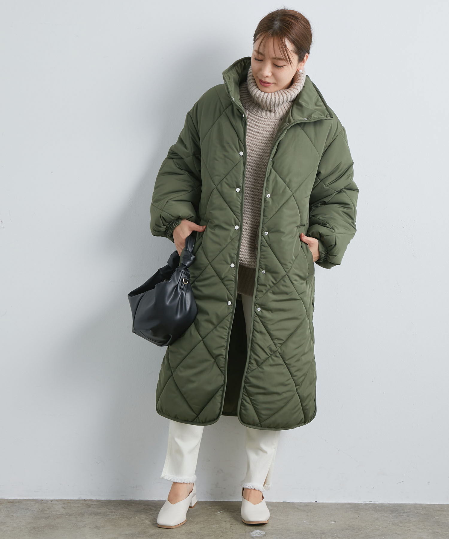 vis-a-vis「【WEB限定】ダイヤキルト中綿ロングコート」|その他|