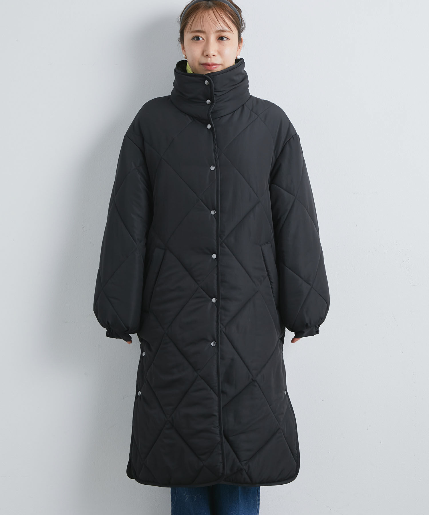 vis-a-vis「【WEB限定】ダイヤキルト中綿ロングコート」|その他|