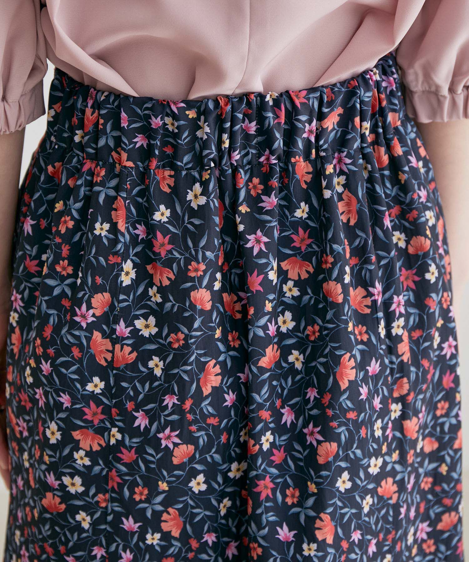 VIS「フラワープリントアシメマーメイドスカート」|スカート|