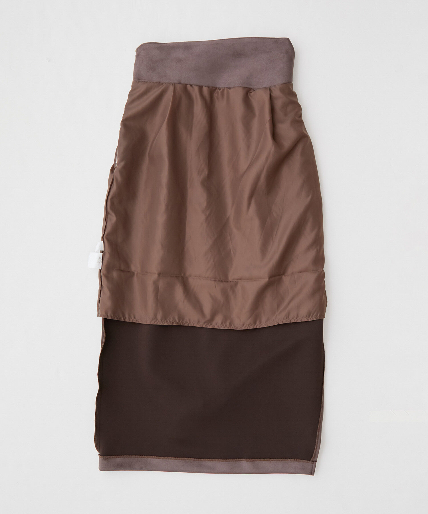 VIS「エコスエードラップ調Iラインスカート【sustainable】」|スカート|