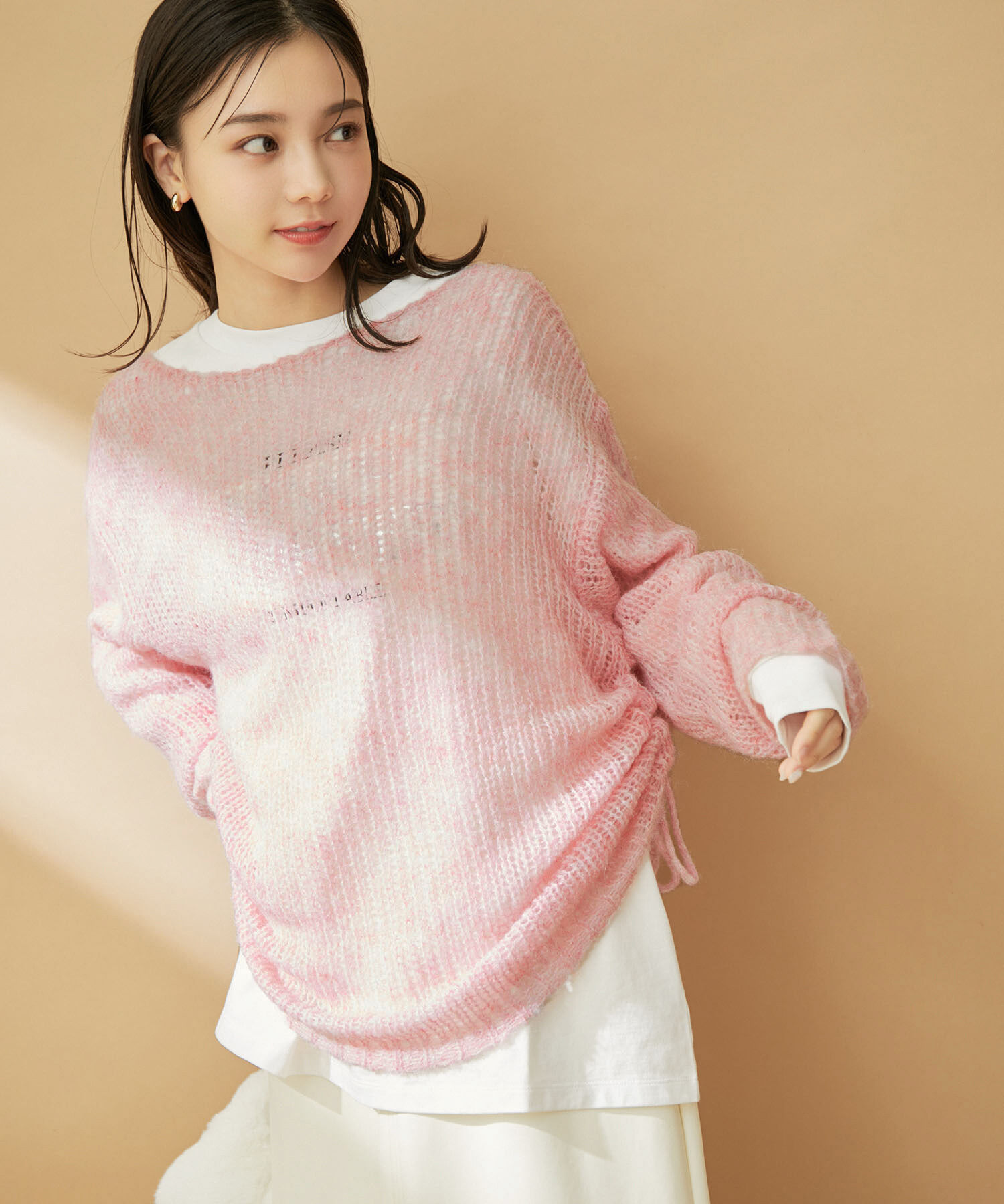 VIS「モヘアタッチシアーニット」|ニット・セーター|