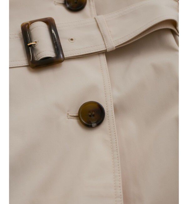 VIS「【定番人気】【撥水/UVケア】後ろタックトレンチコート スプリングコート」|トレンチコート|