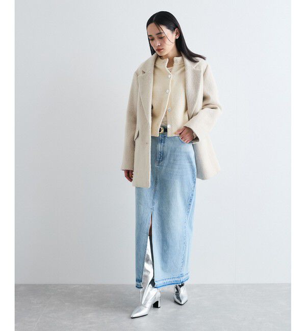 VIS「【洗える】アイラインウォシュデニムスカート」|スカート|