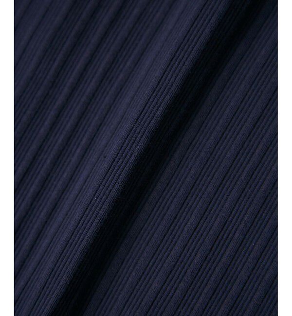 VIS「ポロ衿ランダムリブワンピース」|ワンピース|