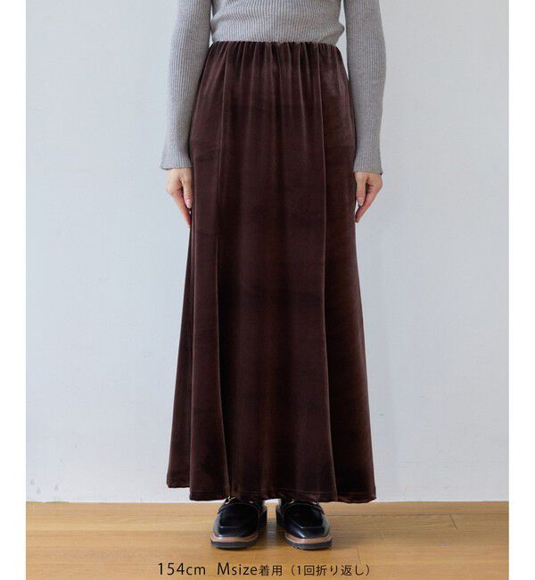 VIS「ベロアナロースカート」|スカート|