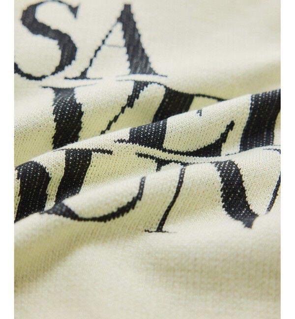 VIS「スウェットライクジャガードロゴニット」|ニット・セーター|