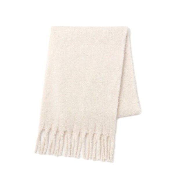 VIS「ふわふわフリンジマフラー/静電気防止」|マフラー|