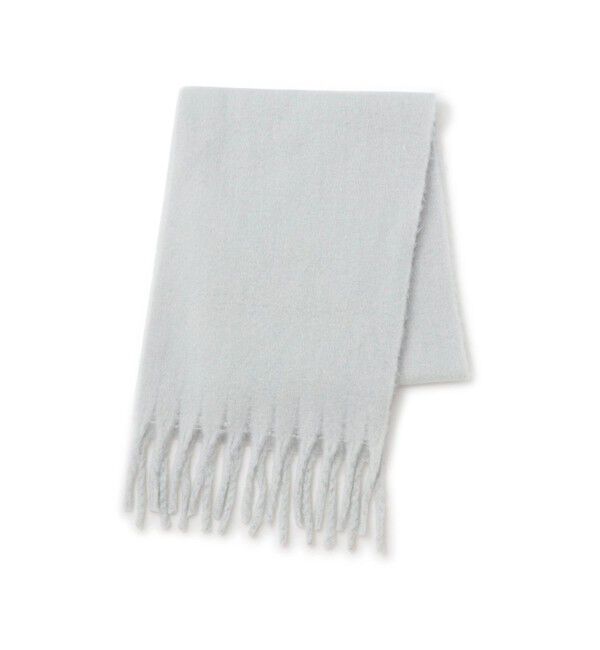 VIS「ふわふわフリンジマフラー/静電気防止」|マフラー|