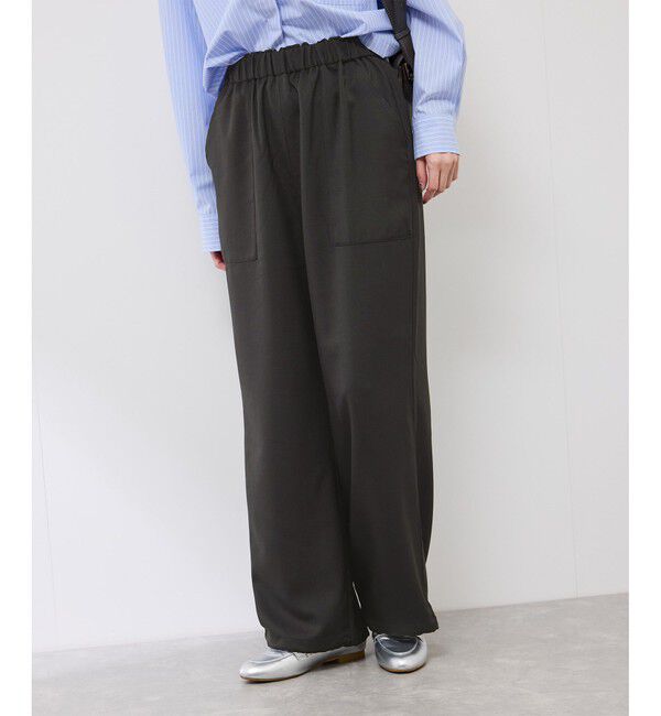 Rope&rsquo;Picnic「ドロストリラックスイージーワイドパンツ」|チノ|