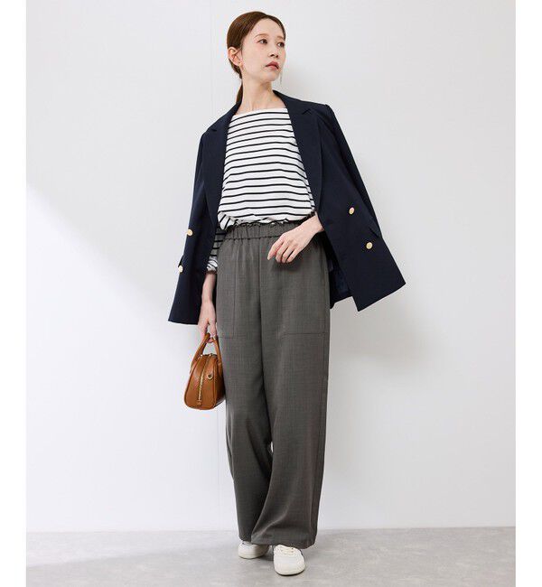 Rope&rsquo;Picnic「ドロストリラックスイージーワイドパンツ」|チノ|