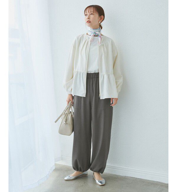 Rope&rsquo;Picnic「ドロストリラックスイージーワイドパンツ」|チノ|