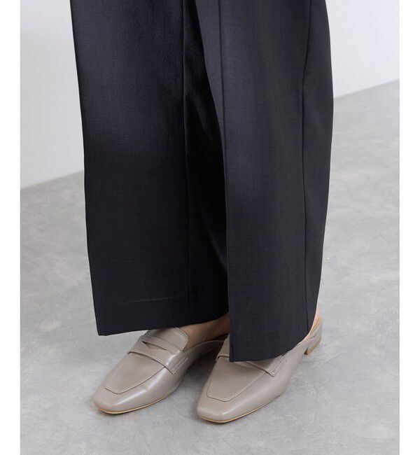 Rope&rsquo;Picnic「【UVカット・速乾】【リネンライク・シリーズ】ピンタックワイドスラックスパンツ/セットアップ対応」|チノ|